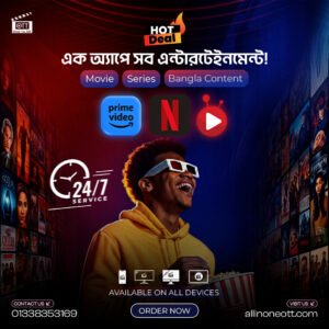 All in One OTT . One App All Services - All Device Connected